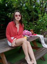 Hayli Sanders Flaunts Her Plump-lipped Pussy