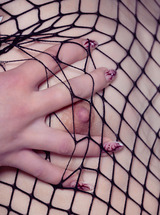 Matty Enjoying Erotic Masturbation With Fishnet And Ass Play - Photo 09
