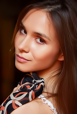 Leona Mia Wirh Lovely Small Breasts With Hard Pink Nipples