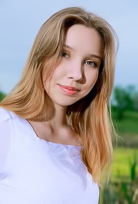 Estella Drops A White Sundress On A Lakeside Dock